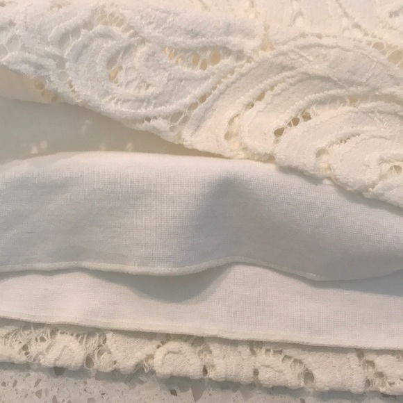 Banana Republic Lined Cream Lace Top NWOT - Picture 7 of 8